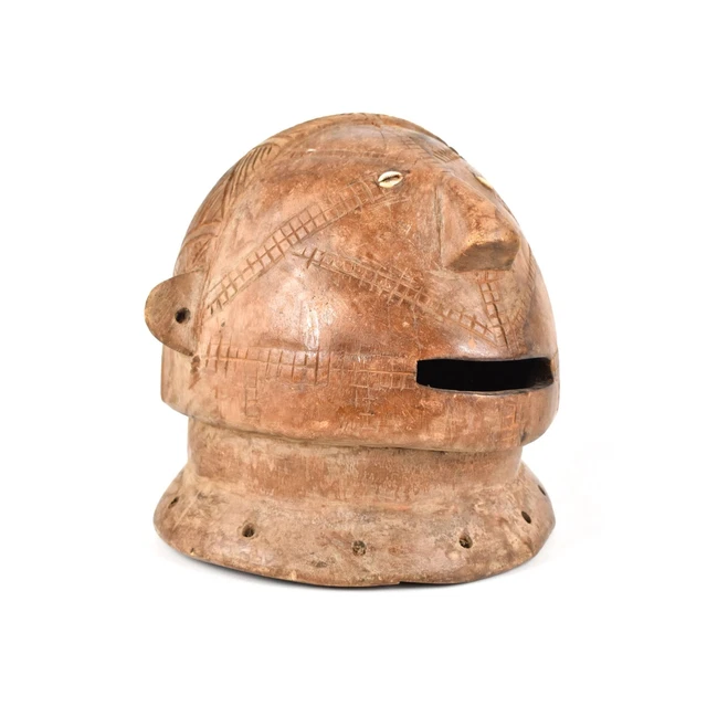 Tabwa Wood Helmet Mask Congo African Art