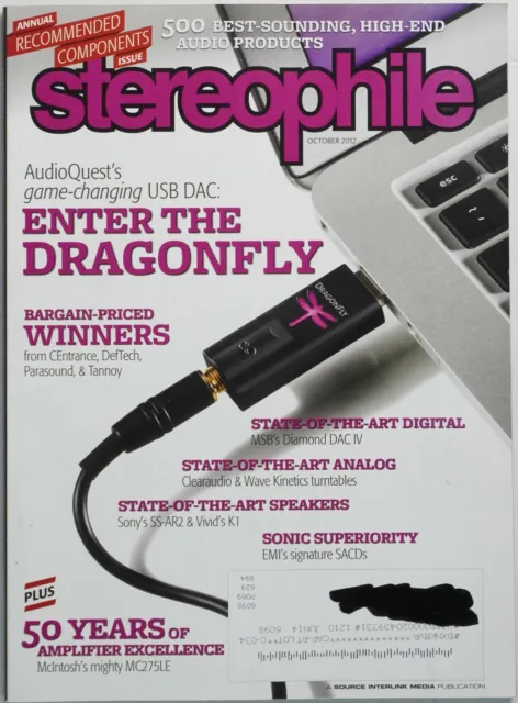 Stereophile Magazine October 2012 AudioQuest USB DAC Parasound MSB Diamond IV