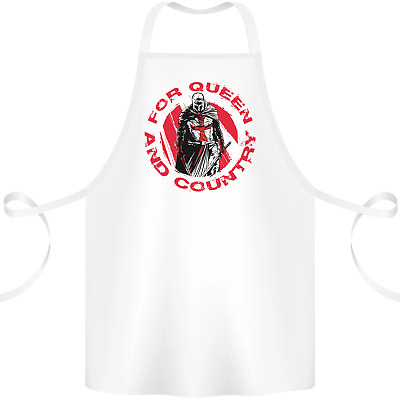 St Georges Day For Queen & Country England Cotton Apron 100% Organic
