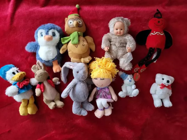 Job Lot Mixed Bundle Of 10 x Plush Soft Toys (2)