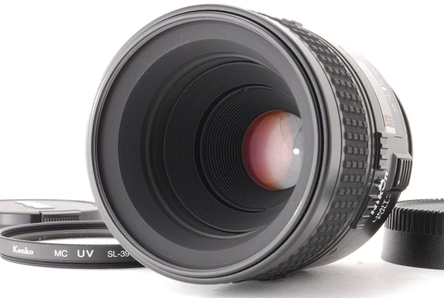 Mint Nikon Nikkor AF Micro 60mm f/2.8 D Macro Prime SLR Lens From Japan MF Caps