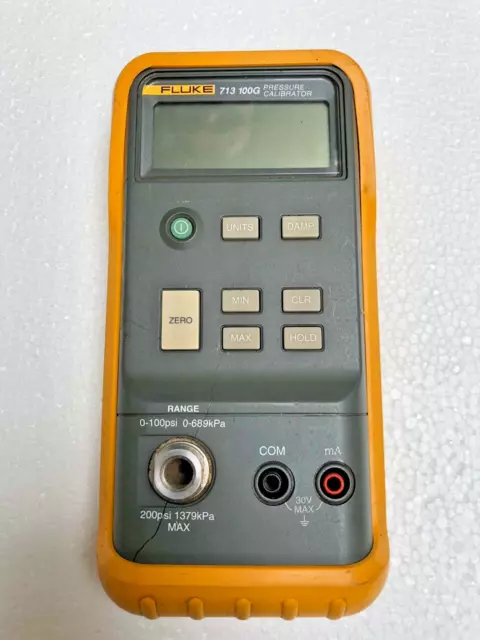 Fluke 713 100G Digital Hand Held Pressure Calibrator 0 To 100 Psi (For Parts)