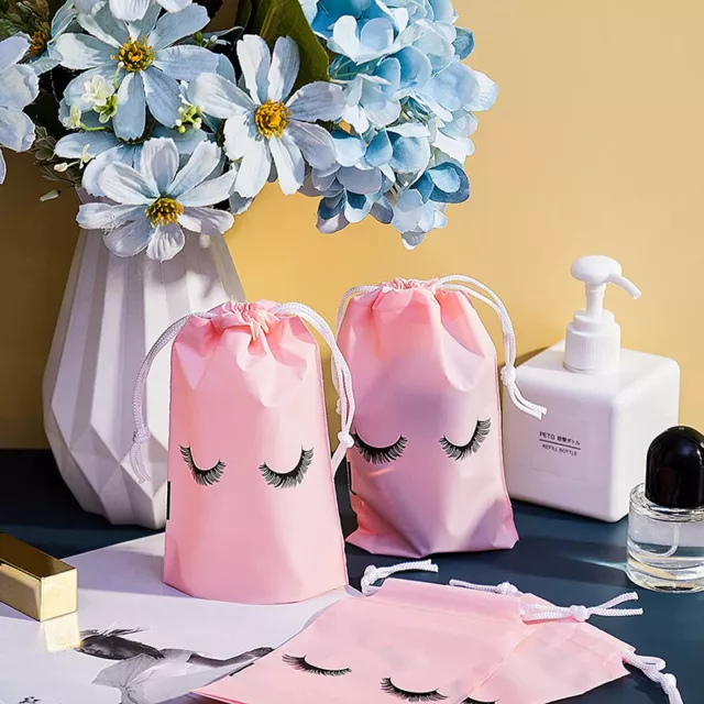 50 pezzi sacchetti post-cura ciglia trucco plastica toilette sacchetto trucco CosmetH7