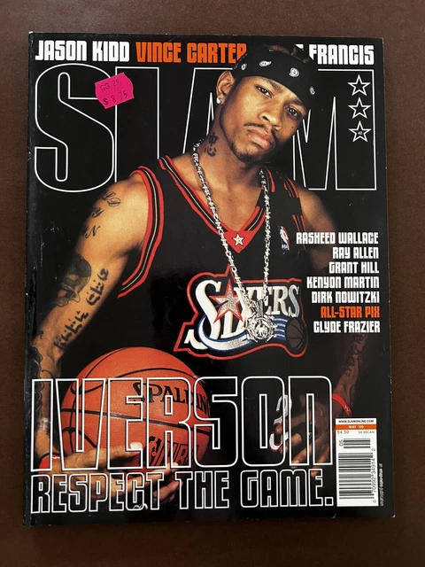 SLAM MAGAZINE ISSUE 42 Allen Iverson Sixers May 2000 Vince Carter