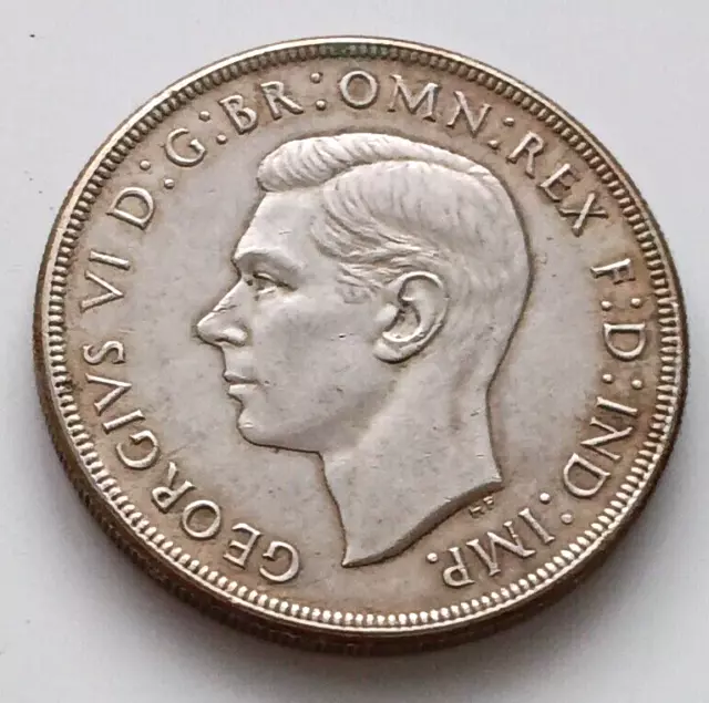 Australia George VI One Crown 1937  ( Silver )