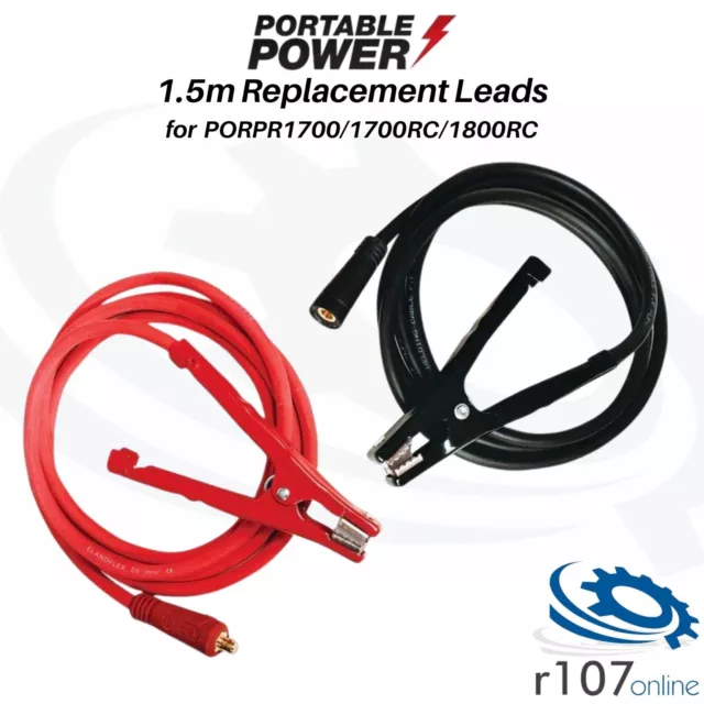 Portable Power 1.5m Replacement Leads for 1700 1700RC 1800RC & Snap On PORPR1700
