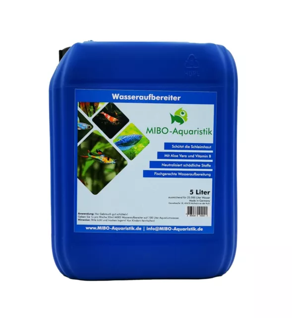 (2,98 €/L) MIBO Wasseraufbereiter 5.000 ml Kanister Aquarium Wasseraufbereitung