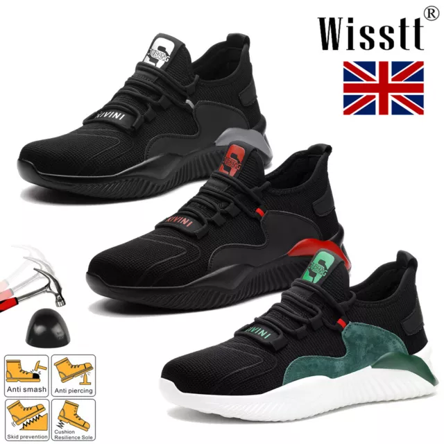 Men Lightweight Safety Shoes Steel Toe cap Women Work Trainers Shoe Hiking boots