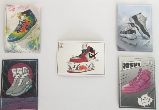 5 X Cards Panini Foot Locker Collabs, Icons , Spécial Editions