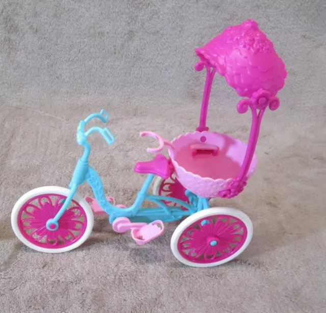 Mattel Enchantimals Tricycle Bike Toy Built For Two Pet Bike Pink Blue