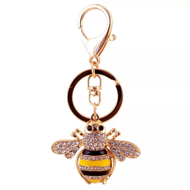 Cartoon Insect Bee Styling Keychain Animal Bee Metal Keychain  Daily
