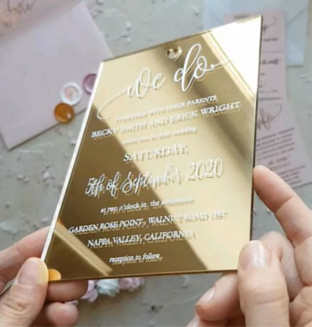 Wedding invitation Partecipazioni Nozze PERSONALIZZATE GOLD ROSE GOLDORO OROROSA 2