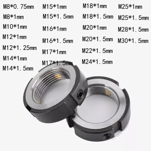 1pcs M8 M10 M12 M14 M15-M30 R-type Non-slip Nuts Precision Lock Nut With Copper