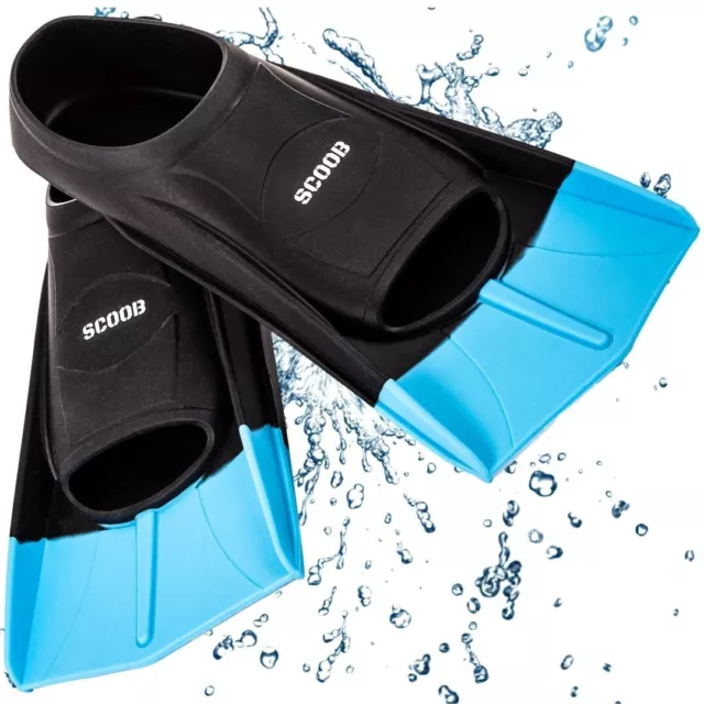 SCOOB Swimming Training Fins Flippers Short Blade For Snorkeling Diving Pool Act