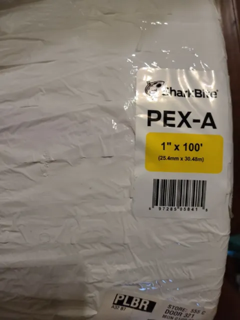 Sharkbite Pex-A 1'' X 100' White Coil Tubing Brand New Sealed Free Shipping NEW