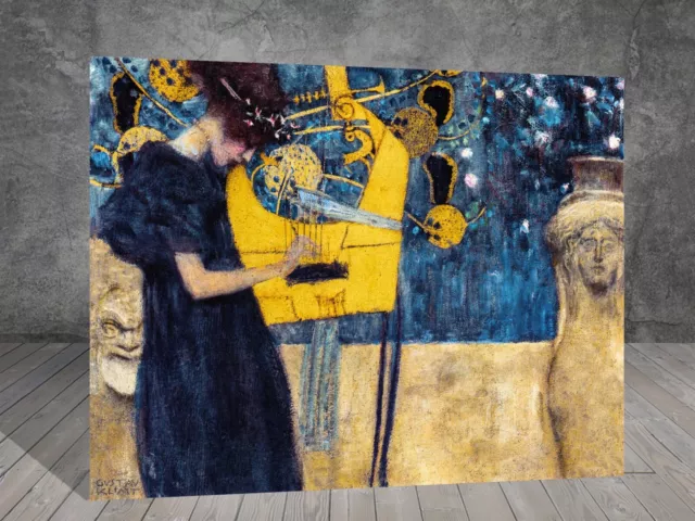 Gustav Klimt Music  CANVAS PAINTING ART PRINT WALL 612