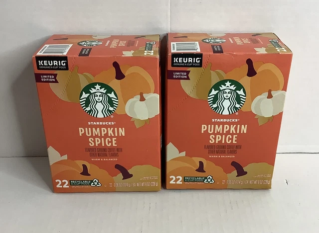 Starbucks PUMPKIN SPICE Limited Edition K-Cup Pods. 07/23 Starbucks PUMPKIN SPICE Limited Edition K-Cup Pods. 07/23