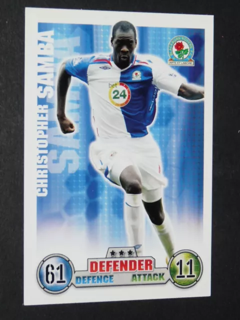 Christopher Samba Blackburn Rovers Topps Card Premier League Football 2007-2008