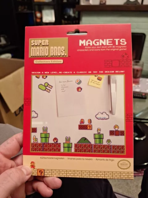 2015 Super Mario Bros Fridge Magnets 80 Pieces Nintendo Licensed Item New Sealed