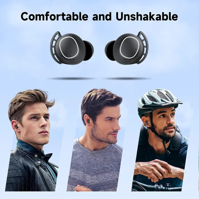 Bluetooth 5.3 in Ear Kopfhörer Kabellos Tiefer Bass 42 Std. Spielzeit Comfortfit 2