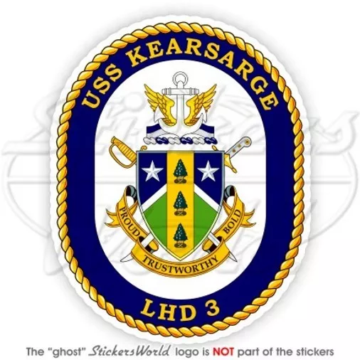 USS Kearsarge LHD-3 Distintivo US Nave D'Assalto Anfibio MARINA MILITARE Adesivo