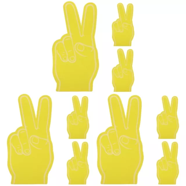 9 Pcs Sports Event Cheer Finger Toys Foam Fingers Inflatable