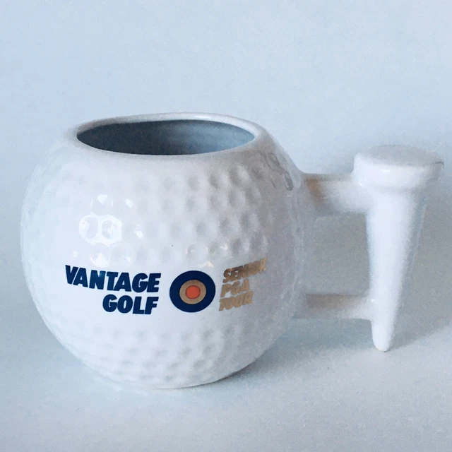 VANTAGE GOLF SENIOR PGA Tour! Golf Ball and Tee Coffee Mug Cup for your
