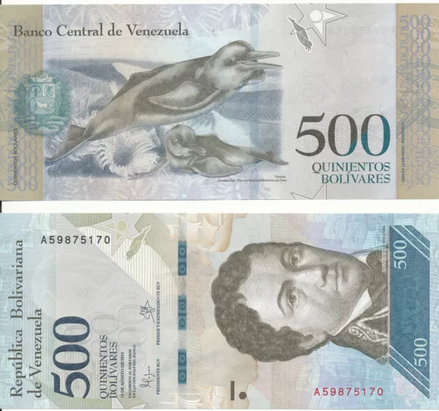 Venezuela Bolivarian Republic [63] - 500 Bolivares 2016 (2017) UNC - Pick 94a