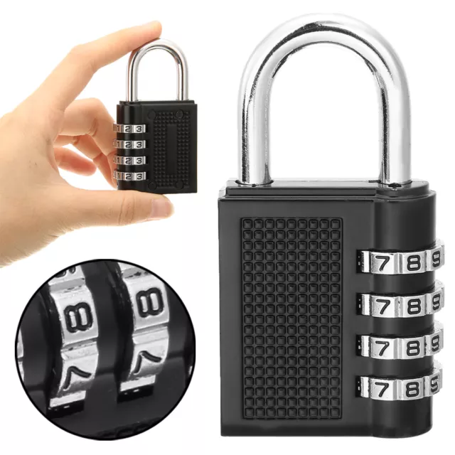 Strong 4 Dial Digit Combination Lock Security Padlock Outdoor Safely Code Lock