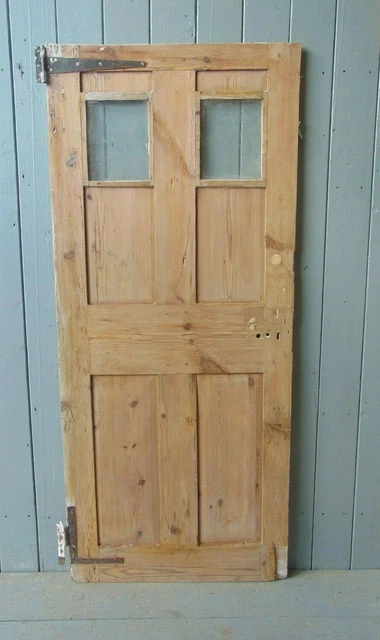 Reclaimed Pine Georgian Part Glazed Internal  Wooden Door 969 4