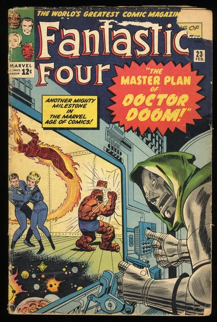 Fantastic Four #23 GD/VG 3.0 Doctor Doom Appearance! Master Plan! Kirby