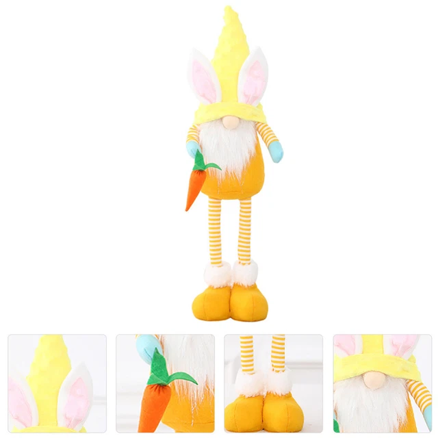 Decorazione festa di Pasqua divertente scopo fotografico bambola nana di Pasqua