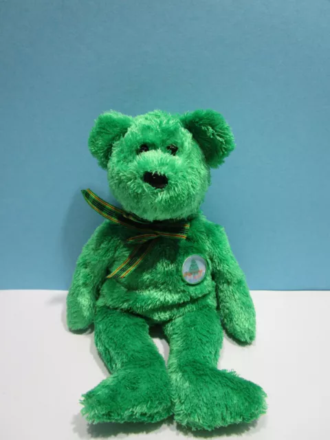 ty beanie babies Bear  grüner Bär -Holiday- von 2002