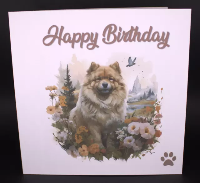 Chow Chow Birthday Card Cute Chow Chow Dog Anniversary Card