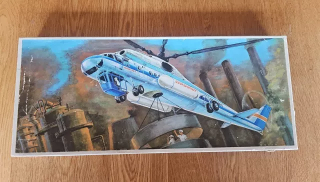 DDR Hubschrauber Aeroflot Modellbaukasten VEB Plasticart MI - 10 K