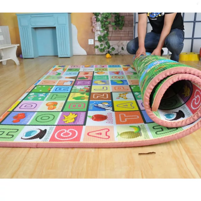 200X180cm Large Play Mat 2 Sided Kids Crawling Educational Soft Foam Game Carpet