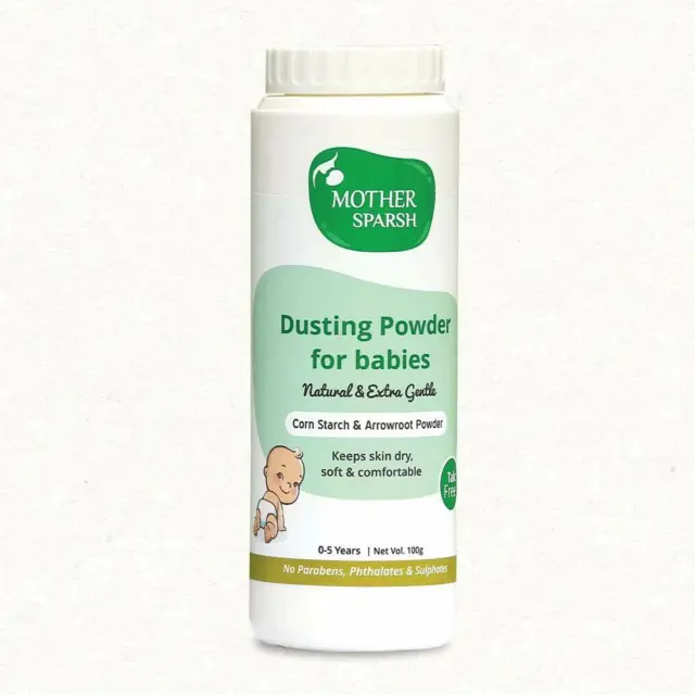 Mother Sparsh Talc-Free Natural Dusting Powder for Babies 100gm.