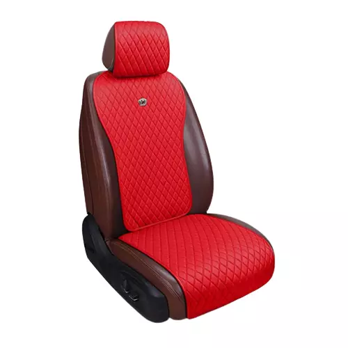 Menifomory Universal Sitzbezüge, Leder, bequem, passend für Auto/Auto/SUV (rot)