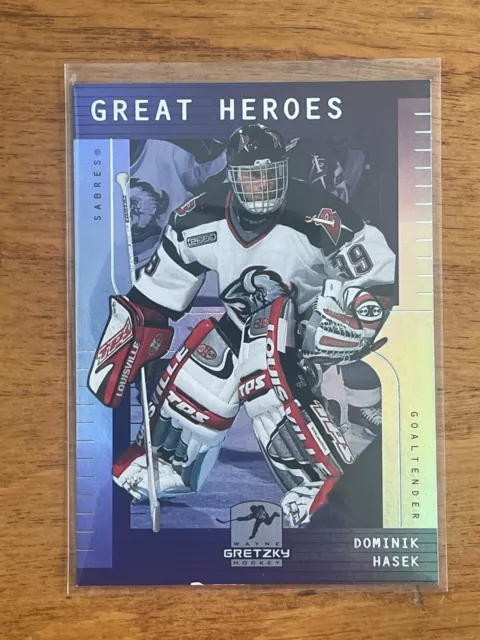 1999-00 Wayne Gretzky Hockey Great Heroes #GH4 Dominik Hasek - Buffalo Sabres