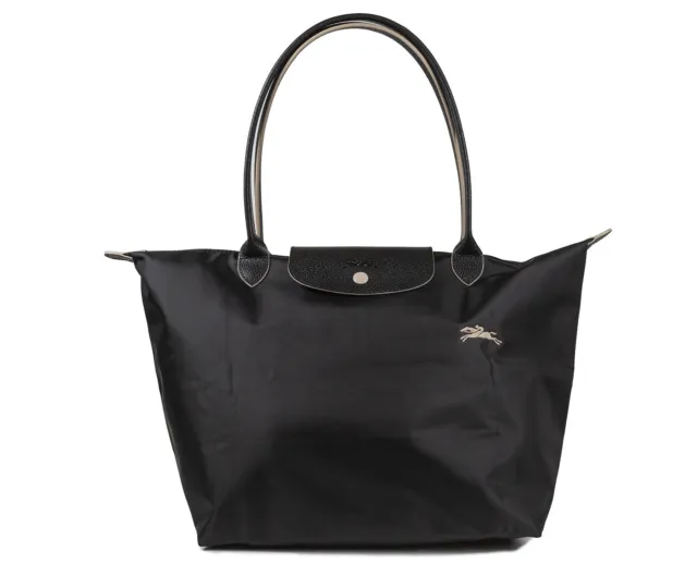 New Longchamp Le Pliage Club Small 2605 Black Top Handle Tote Bag