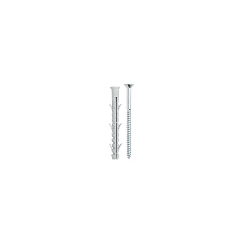 Tecfi 100 tasselli in nylon prolungati 8x120 con vite a tps tassello prolungato
