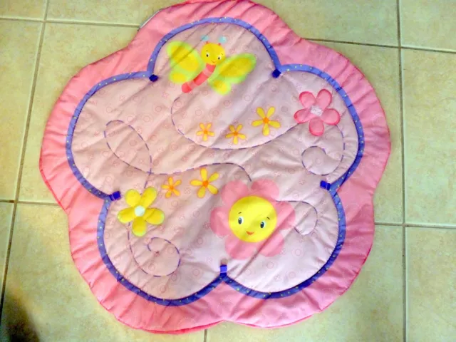 Bright Starts PRETTY IN PINK ACTIVITY GYM MAT Pinks Sun Butterfly - MAT ONLY