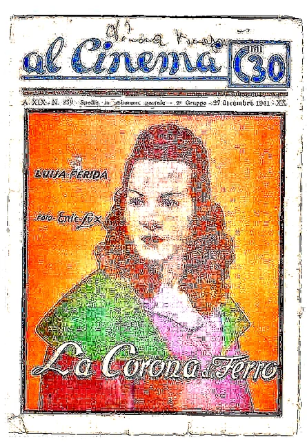 MiniLibrettino Al Cinema- LA CORONA DI FERRO - 15 Pagine 12,5x17,5 cm - 1941