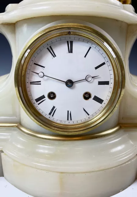 PENDULE Allegorie Art. Kaminuhr Empire clock bronze horloge antique montre uhren 3