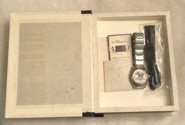 Steamboat Willie Mickey Mouse Collectors Club Limited Edition Disney Watch Boxed