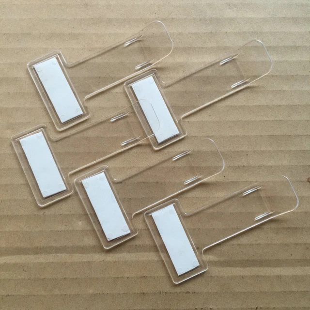 6Pcs Ticket Holders Plastic Ticket Folder Plastic Parking Holder Tickets Holder