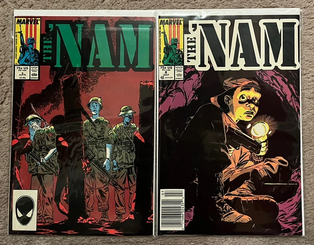 The ‘Nam (1987, Marvel Comics) Lot #5, 8, 1st Tunnel Rat, Michael Golden, FN-VF