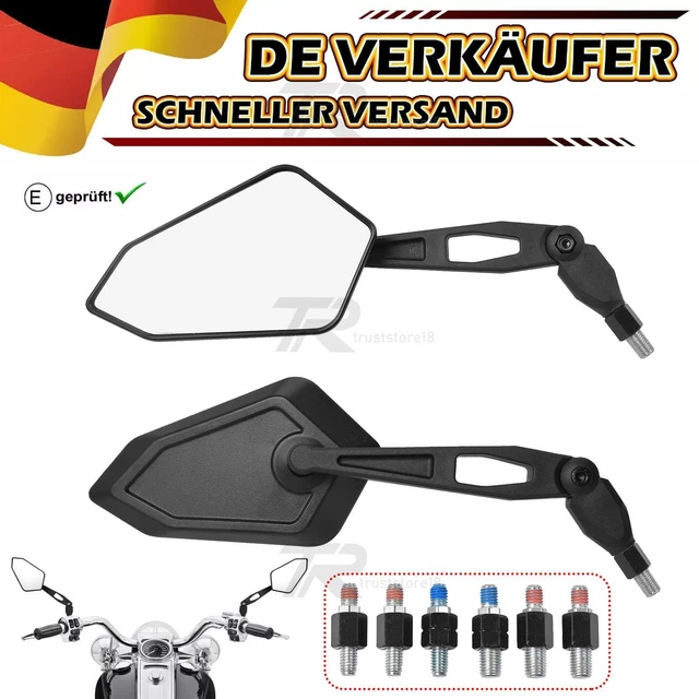 Verkleidung Spiegel Set Paar Spiegelset Für Roller Motorrad Quad Universal M8 M10 Motorrad Spiegel