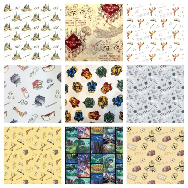 Fat Quarters  100% Cotton Licensed Craft Cotton Harry Potter Various Designs