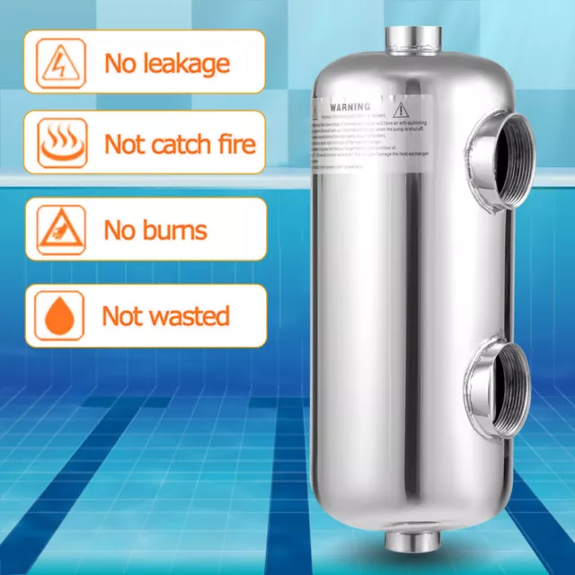 High Efficiency Pool Heat Exchanger for Heat Recovery Snow Melting 135 kBtu/Hour